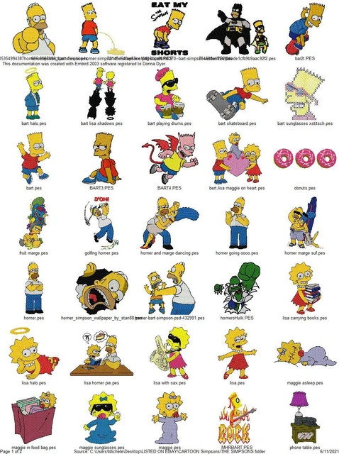 46 Diseños De Máquina De Bordar Colección Pes Jef Hus Exp Dst Usb