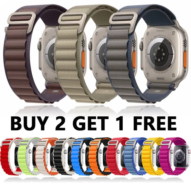 For Apple Watch 9 8 7 6 5 4 SE Ultra 2 Band Strap 49/44/45mm Nylon Alpine Loop