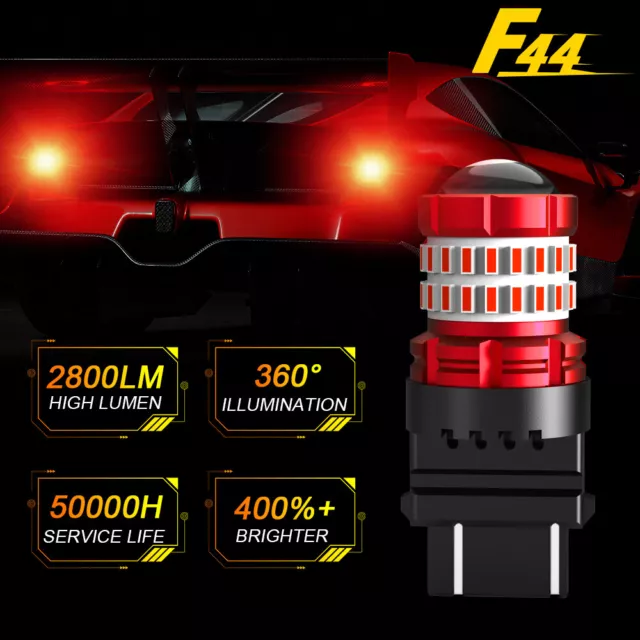 Strobe Red LED Brake Tail Lights  Flash 3157 for Jeep Grand F150 Dodge Cadillac