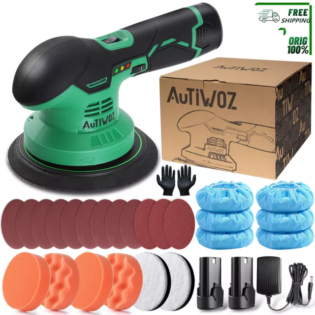 DA Cordless Car Polisher Buffer Sander Dual Action Portable Polishing Machine 6"