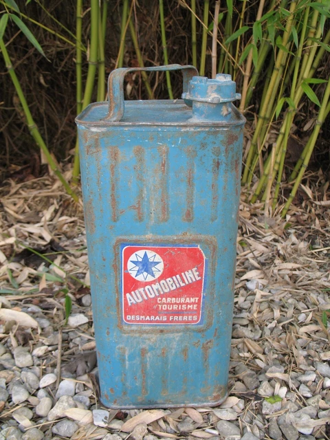 AUTOMOBILINE BIDON ANCIEN Bleu DESMARAIS FRERES Carburant Tourisme EUR automobiline-bidon-ancien-bleu-desmarais-freres-carburant-tourisme-eur