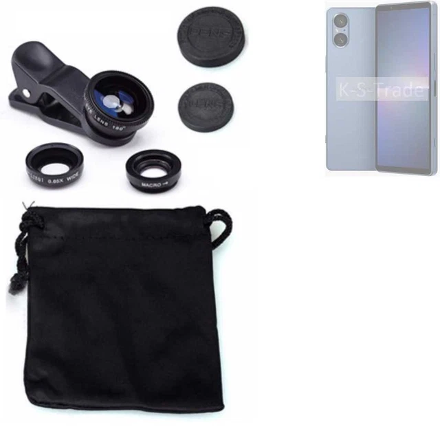 Pour Sony Xperia 5 V Objectifs Smartphone Lentilles fisheye macro grand angle