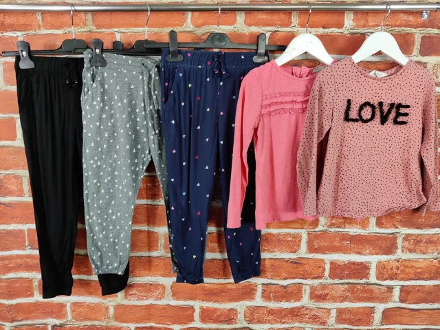 Girls Bundle Age 4-5 Years Next H&M Summer Trousers Top T-Shirt Kids Set 110Cm