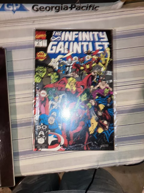 Marvel Comics The Infinity Gauntlet #3 Call to Arms NewsStand George Perez