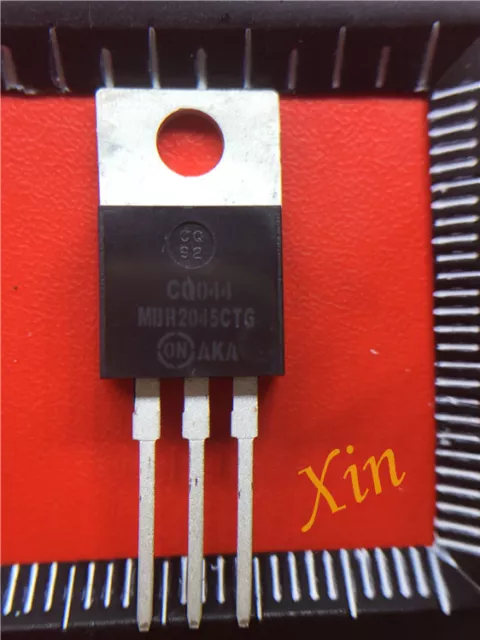 5PCS MBR2045CTG Encapsulation:TO-220,20A 45V Schottky Rectifier; Package: