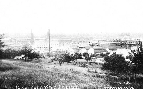 Manufacturing Factories Onaway Michigan MI Reprint Postcard