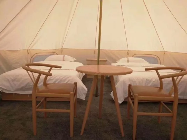 4/5/6M extérieur étanche Oxford tissu cloche tente famille Glamping yourte 2