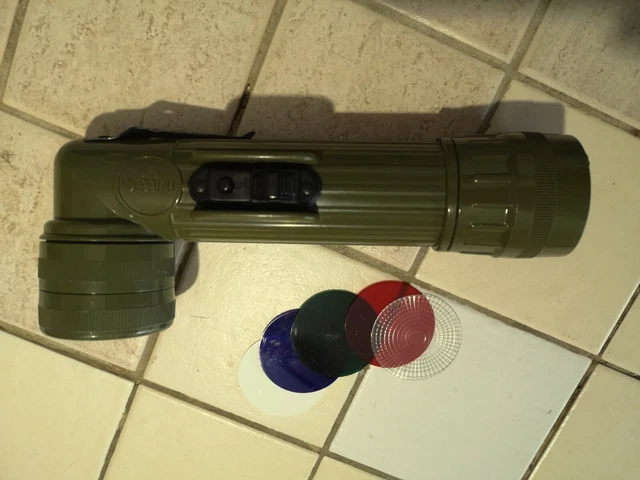 Lampe Torche Militaire Fulton MX-991/U – Olive Drab, étanche, Angle Head, Occasion