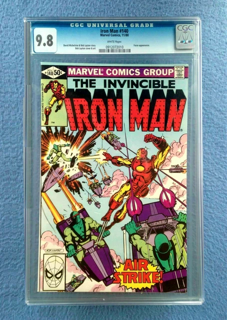 Iron Man #140 Cgc 9.8 Near Mint/Mint White Pages Marvel Comics Force Appearance