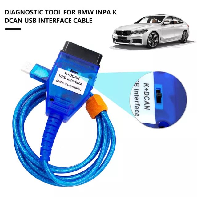 For BMW KCAN DCAN Car Code Diagnostic Tool INPA K+Can OBD2 USB fer
