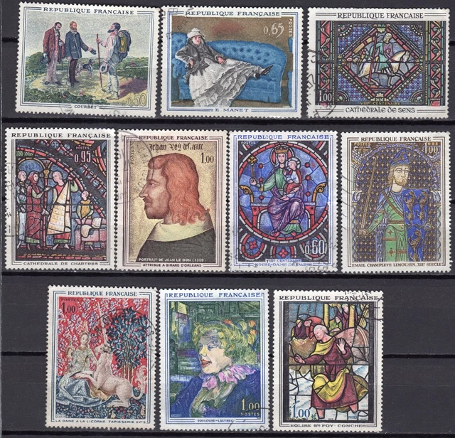 Lot De 60g De Timbres De France Oblitérés – Tous états, Avec Charnières, Pour Collection