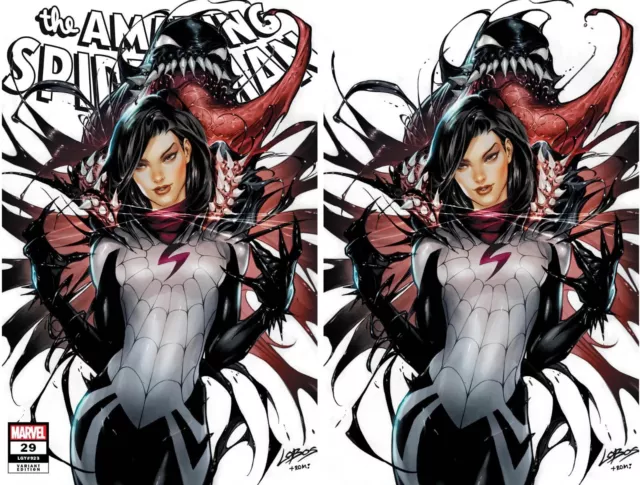 AMAZING SPIDER-MAN #29 (LOBOS EXCLUSIVE TRADE/VIRGIN VARIANT SET) ~ Marvel
