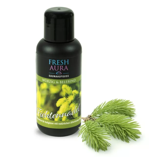 Fresh Aura Saunaaufguss Fichtennadel mit natürlichen ätherischen Ölen (100ml)