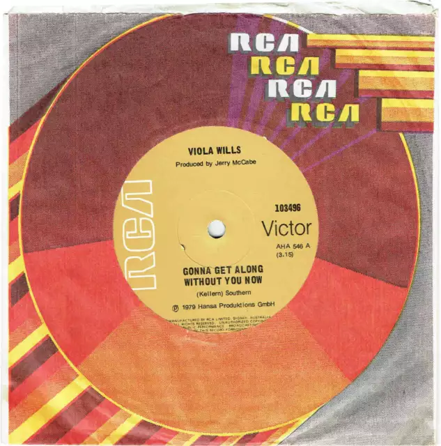Viola Wills - Gonna Get Along Without You Now - 7" 45 Vinyl Record - 1979