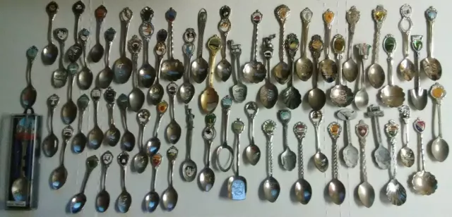 Souvenir Spoon Lot of 60+ Destinations States Etc