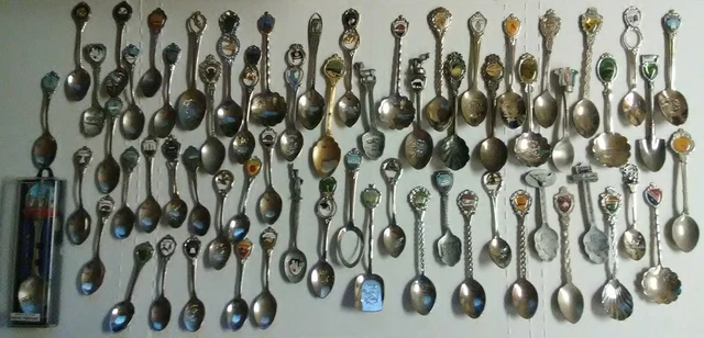 Souvenir Spoon Lot of 60+ Destinations States Etc