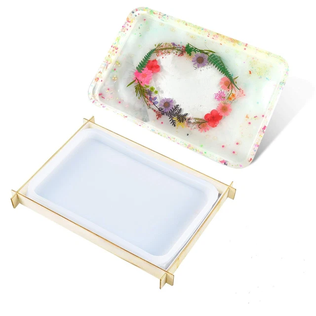 Resin Molds Silicone,Rolling Tray Mold with Edges Large Tray Molds