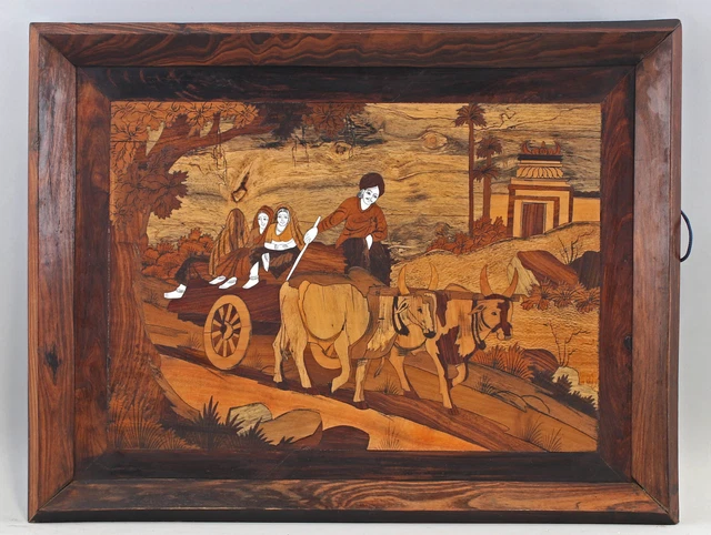 8880019 Intarsienbild India Incrustación 66x51cm