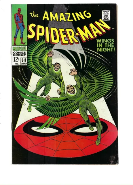 Amazing Spiderman 63  Fn- 5.5    -  Silver Age Marvel Comics