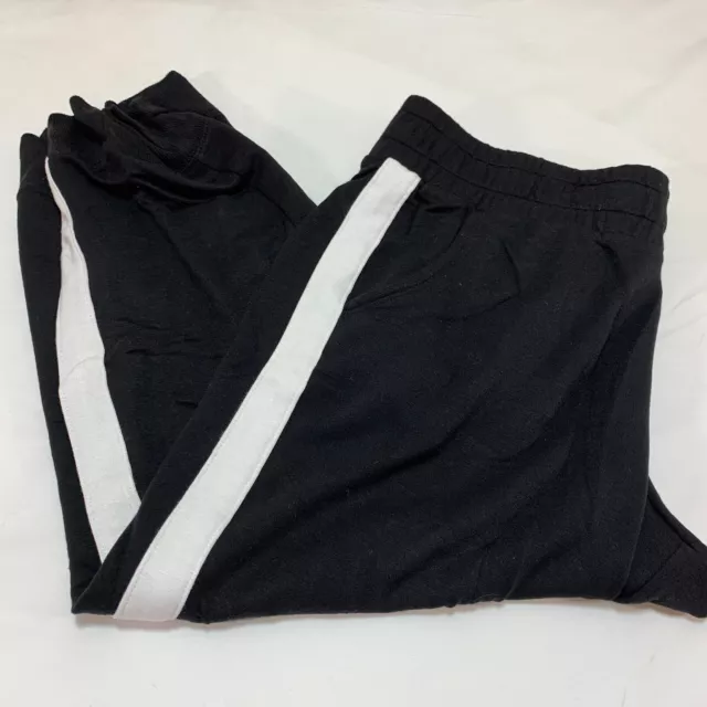 GEORGE ATHLETIC WORKS Black / Grey Rose Trim Gym Pants Size S 8 New £9.99 -  PicClick UK