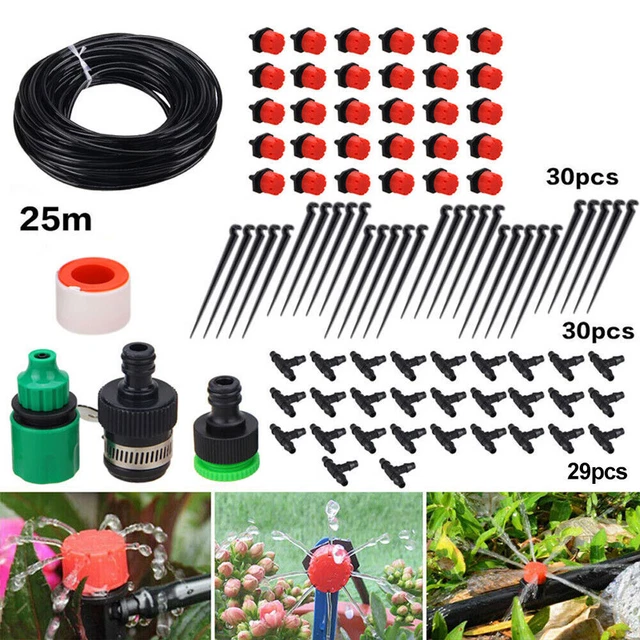 5/10/15/20/25M DIY Micro Drip Irrigation System Plant Self Watering
