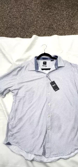 Hugo Boss Jersey shirt cotton NWT men's sharp fit XXL