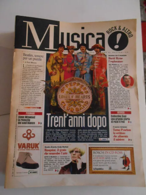 rivista-MUSICA ROCK&ALTRO n.102-maggio 1997-BEATLES 30'ANNI DOPO-D.BYRNE