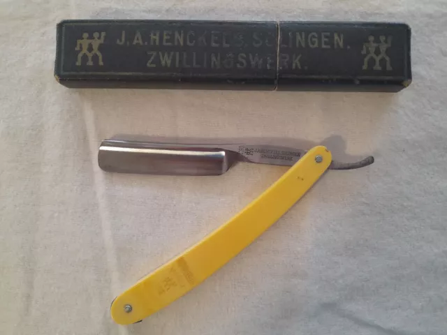 RASOIO a mano libera vintage J.A. HENCKELS SOLINGEN ZWILLINGSWERK 1191 5/8