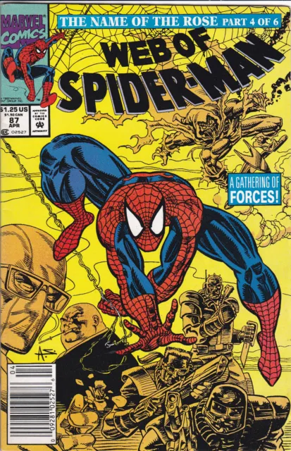 Web of Spider-Man #87 Vol. 1 (1985-1998, 2012)Marvel Comics,High Grade,Newsstand
