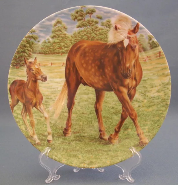 Kaiser Collectible Hose Plate Wall Hanging Mare And Foal West Germany E & R