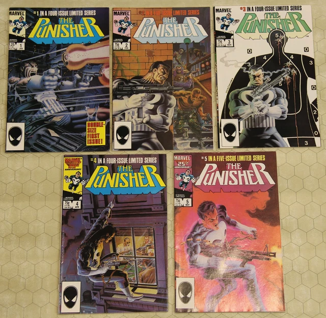 PUNISHER vol.1 #1 - 5 Complete Set (1991) VF/NM (Marvel Comics)
