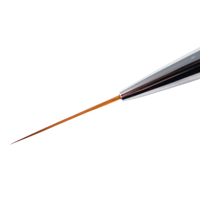 Cepillo a rayas largas profesional arte en uñas pluma mango acrílico manija 22 mm