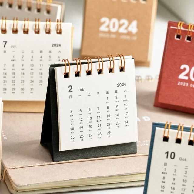 Calendario Da Scrivania OIGWBPH 2024-2025 - Mensile/Giornaliero, Design Floreale