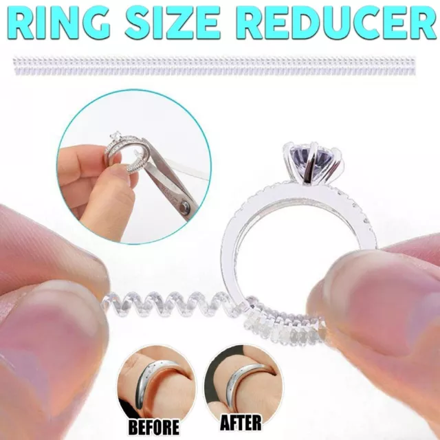 Ring Size Adjuster Reducer Spiral Invisible Snugs Guard Resizer Jewellery Tool