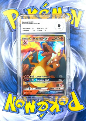 Carte Pokemon Dracaufeu GX 9/68 Destinées Occultes MTG GRADE 9 Mint PSA PCA