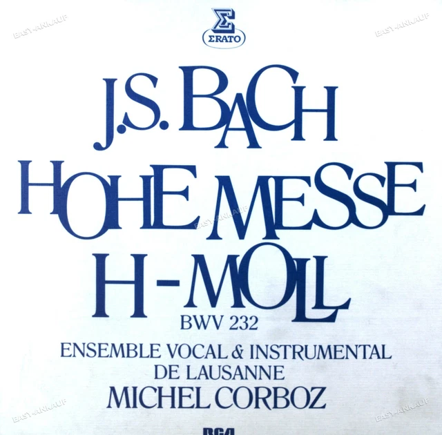 3 LP BOX - Bach - Hohe Messe in H-Moll - Eterna 825074 EUR