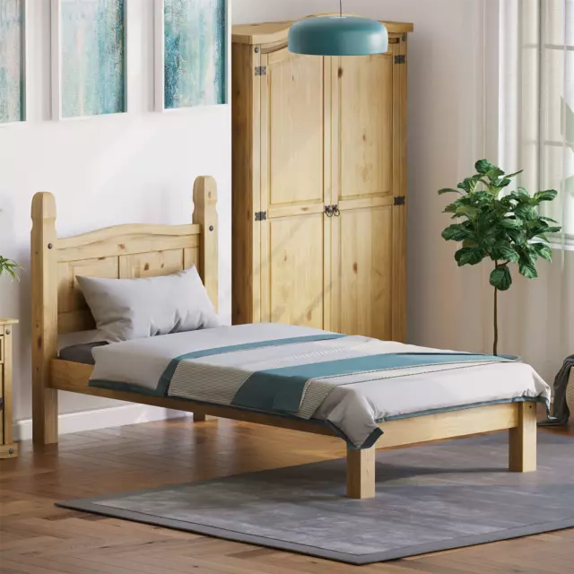 Corona Chest of Drawers Wardrobe Bed Mexican Solid Waxed Pine Bedroom Furniture