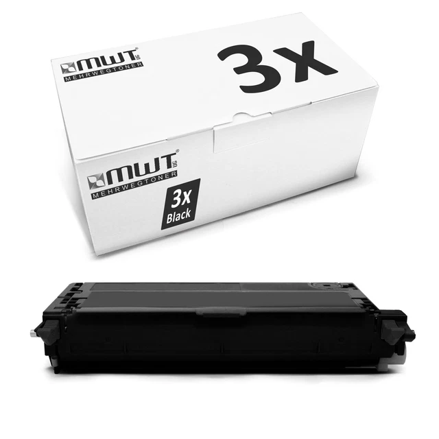 3x Cartridge Black for Dell 3110-cn 3115-cn