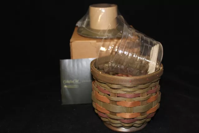 Longaberger Collectors Club ACT Woodland Basket Combo w/Pinecone Wood Lid - NEW