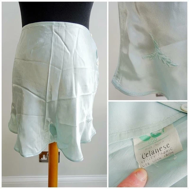 Knickers francesi vintage CC41 anni '40 seconda guerra mondiale donna marchio di utilità donna bambino blu