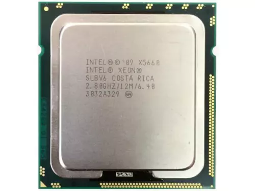 Processore Intel Xeon X5660 12 MB di cache, 2,80 GHz Six Core FC LGA 1366 P/N SLBV6