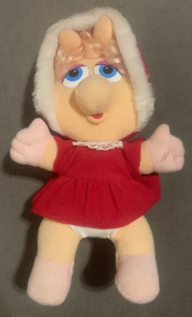 Vintage Miss Piggy Muppet Baby Plush Christmas 1987 McDonalds Henson Associates