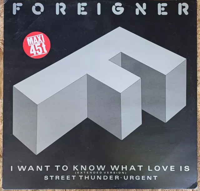 FOREIGNER i want to know what love is - Maxi 45t vinyle 12"