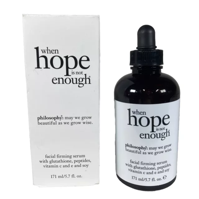 Philosophy When Hope Is Not Enough Facial Firming Serum JUMBO 5.7 oz