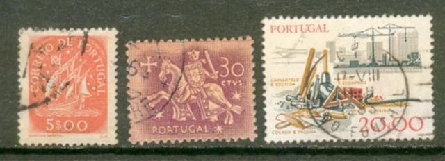 3 Gestempelte Briefmarken Portugal (Dont 2 Alte )