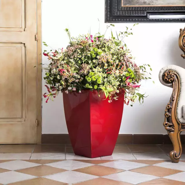 VASO DA FIORI arredamento casa moderno portapiante vasi in ceramica  fioriera giardino interno EUR 12,85 - PicClick IT
