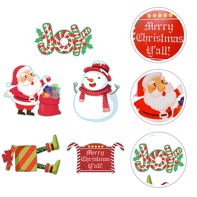 5 Pcs christmas decorations Weihnachten Garten Stakes Schneemann Ornament