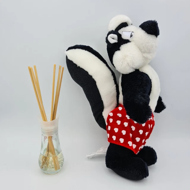 LOONEY TUNES SKUNK Pepe Le Pew vintage 1997 plush toy 12" tall Warner