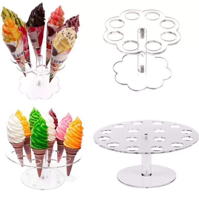 Graduation Home Party Supplies Ice Cream Cone Holder Kitchen Tool Display Stand