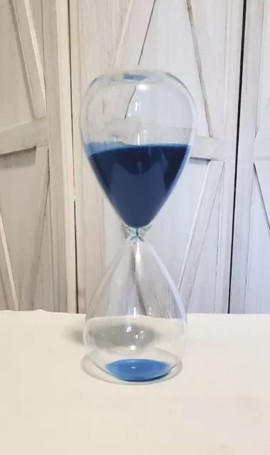 60 Minute Hourglass Timer 1 Hour Blue Sand in Glass or Replacement
